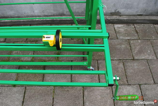 Stojak regał do foli z licznikiem i zwijakiem, ogrodnicza,