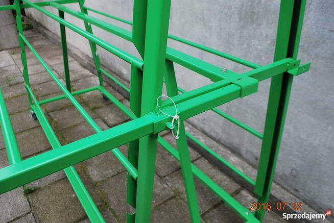 Stojak regał do foli z licznikiem i zwijakiem, ogrodnicza,