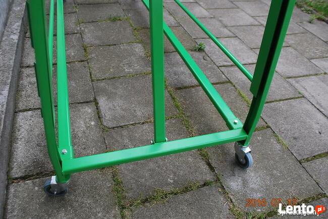 Stojak regał do foli z licznikiem i zwijakiem, ogrodnicza,