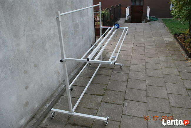 Przewijarka nawijarka ręczna do materiału w rolkach