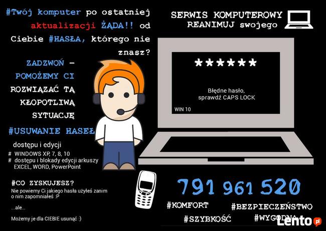 serwis komputerowy REANIMUJ swojego LAPTOPA naprawa komputer