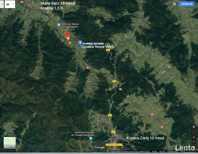 Krynica Zdrój (Nowa Wieś)Budowlana 27a pod dom lub pensjonat