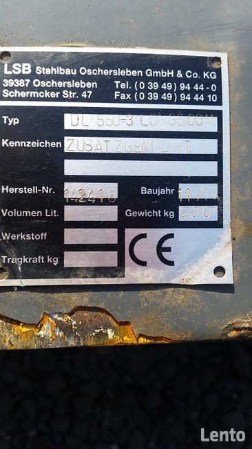 Przeciwwaga do ładowarki Doosan DL 550-3