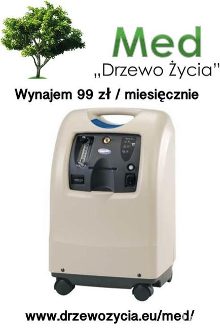 Koncentrator tlenu, wynajem 130zł-Śląsk, Rybnik, Żo