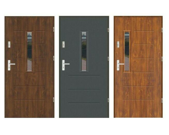 Polskie drzwi stalowe wejściowe 72 mm LUX WIKI 1-3