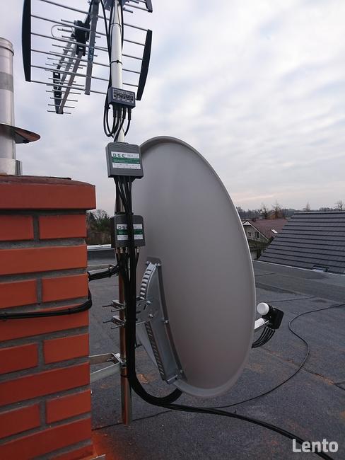 Montaż anten sat, naziemnych ,wieszanie telewizorów NIESZAWA