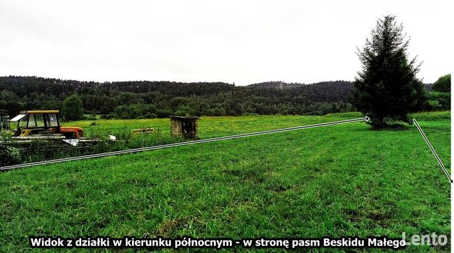 Sprzedam działka budowlana z mediami - góry - Beskidy
