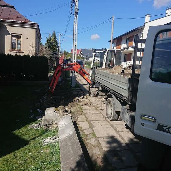 koparka przemysl uslugi minikoparka przemysl firma Trawka