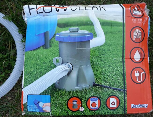 Pompa do basenu 58381 używana bezpieczna 12V 1249L Bestway