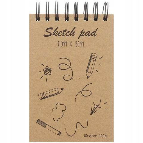 Szkicownik na spirali sketchbook rysownik 120g
