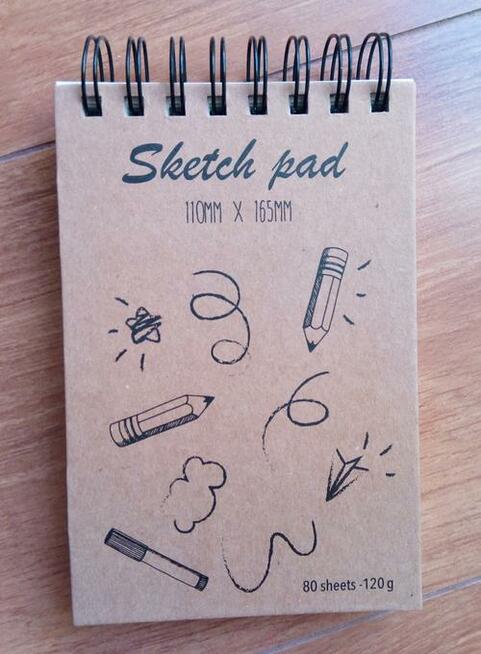 Szkicownik na spirali sketchbook rysownik 120g