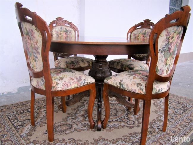 Przpiękne stoły i krzesłaLudwik Filip-Medaliony Jednostkowe