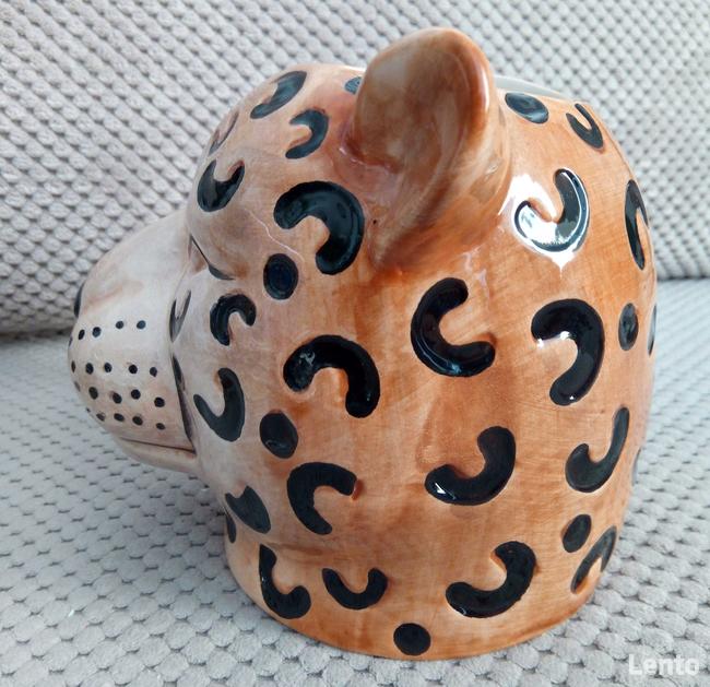 Gepard doniczka głowa kota osłonka koci pyszczek