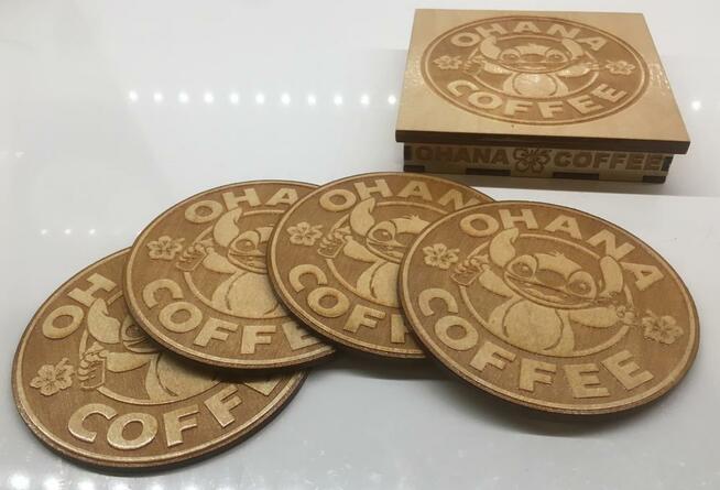 Podkładki pod szklanki Lilo i Stich Ohana PREZENT