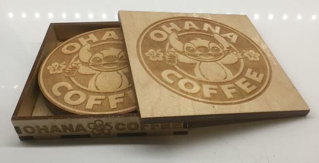 Podkładki pod szklanki Lilo i Stich Ohana PREZENT