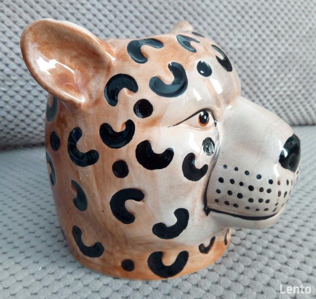 Gepard doniczka głowa kota osłonka koci pyszczek