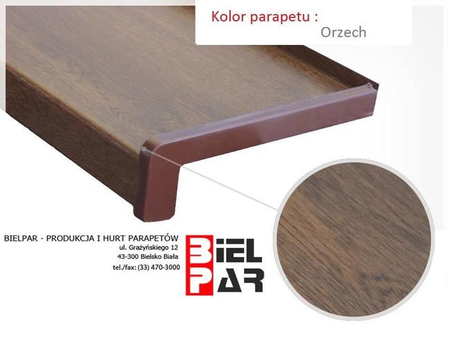 Parapety Stalowe Złoty Dąb i Orzech - na wymiar