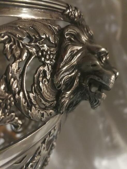 Antyczny srebrny KOSZYK