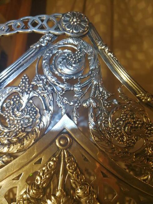 Antyczny srebrny KOSZYK