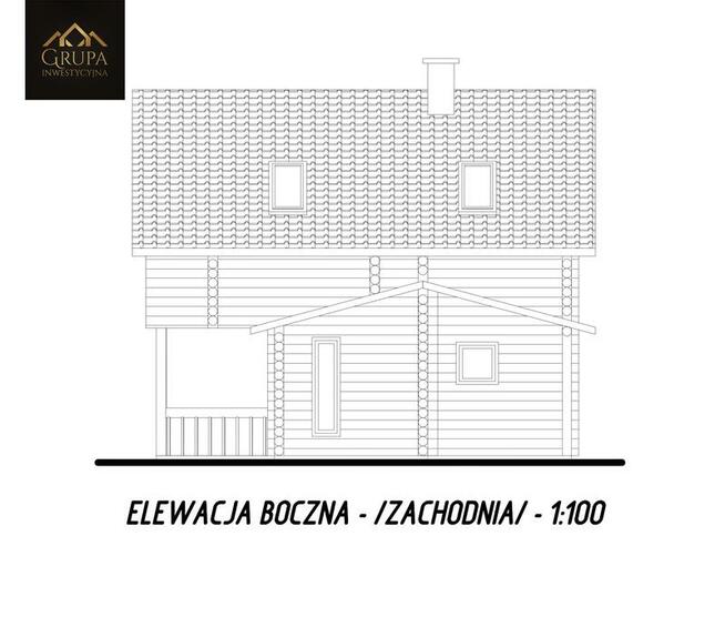 Działki z domem z bala i jeziorem w Brzóze Duże i Małe