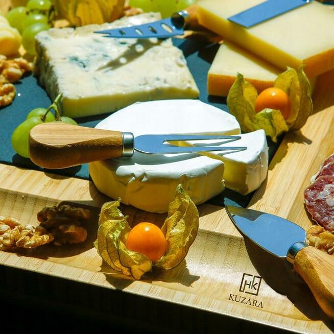 deska do serów i wędlin wesele prezent bambusowa