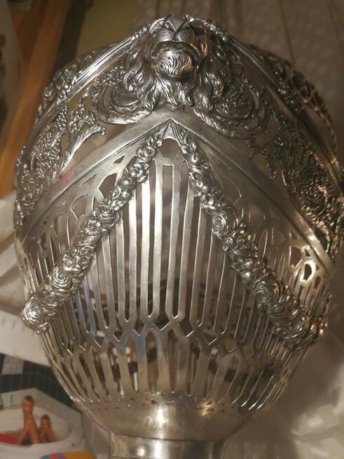 Antyczny srebrny KOSZYK