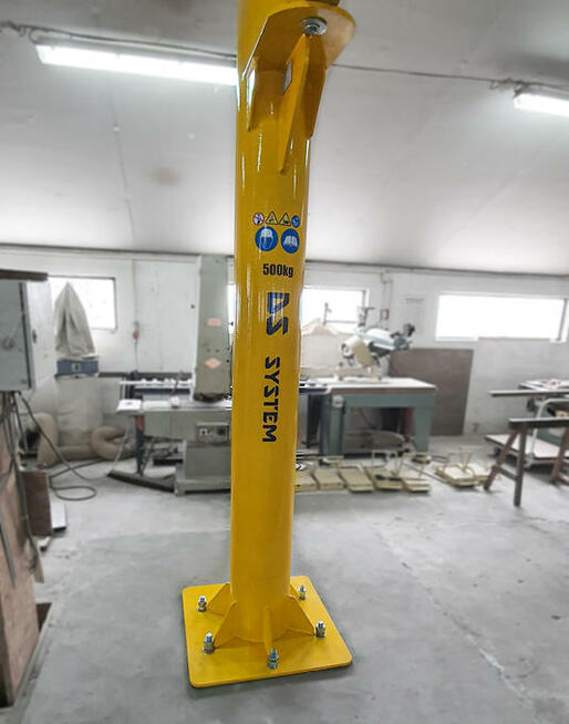 ŻURAW SŁUPOWY OBROTOWY - 500 kg / 7 m ramię