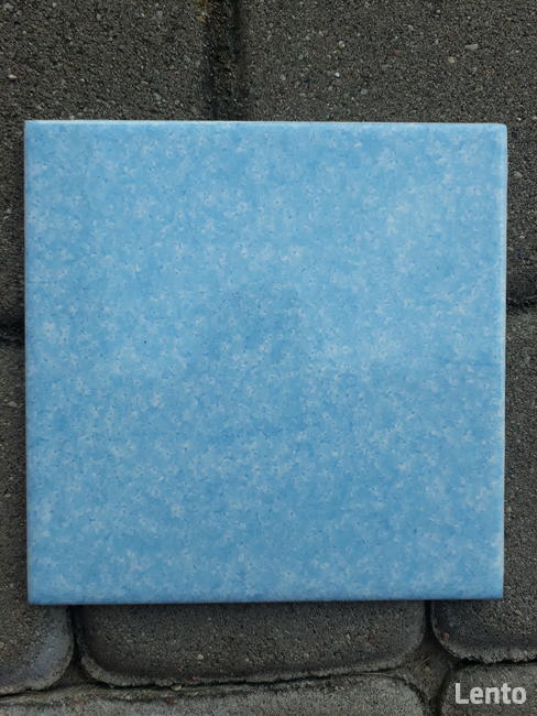 Glazura 15 x 15 błękitny marmurek, mozaika z motywem