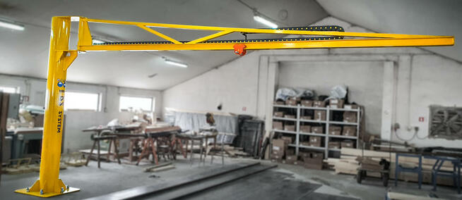 ŻURAW SŁUPOWY OBROTOWY - 500 kg / 7 m ramię