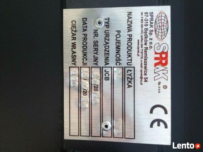 szufla do wózka widłowego TLT