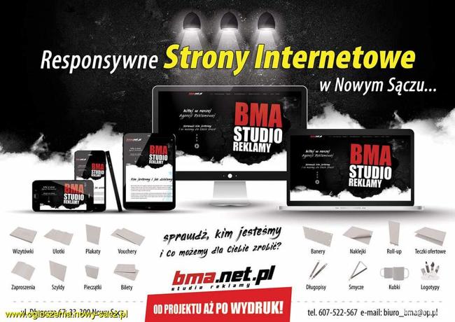 Strony www, Reklamy Nowy Sącz