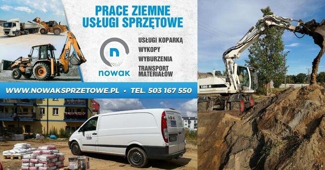Roboty ziemne Głogów - prace ziemne koparką
