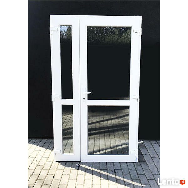 Drzwi pcv białe 150x210 plastikowe