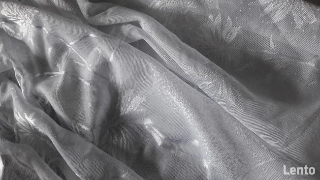 Firanka żakardowa biała szer.200 / 133 wys. firana gotowa