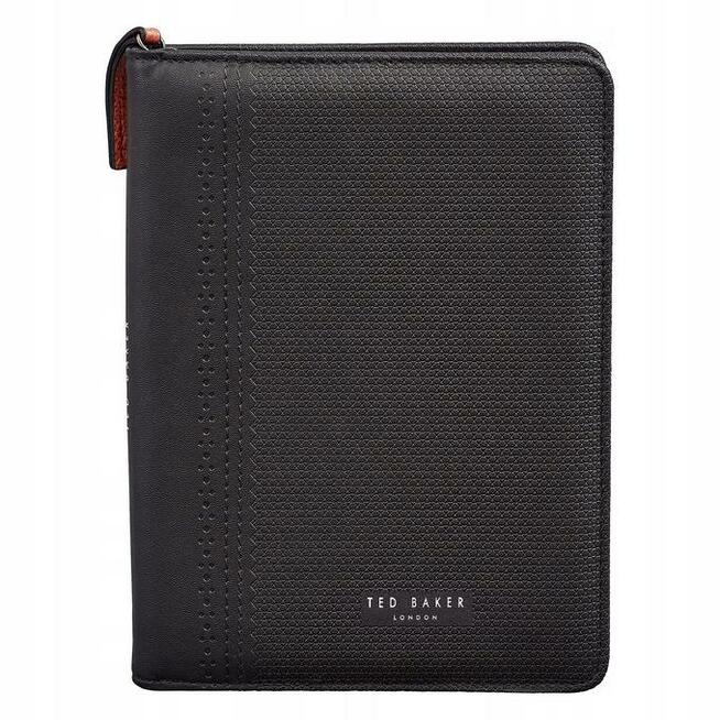 Ted Baker London ekskluzywny czarny organizer