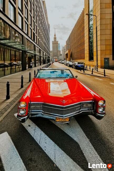 Zabytkowy samochód kabriolet Cadillac DeVille 1966 do ślubu