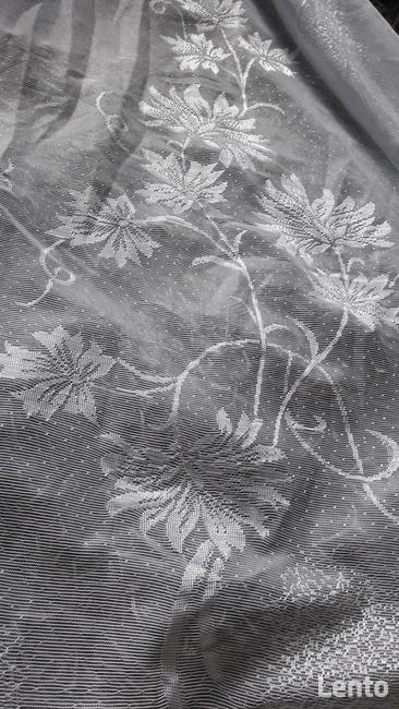 Firanka żakardowa biała szer.200 / 133 wys. firana gotowa