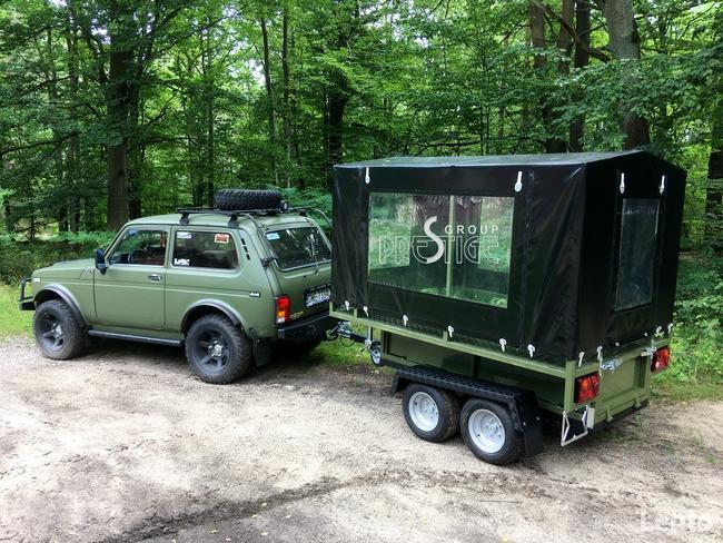 Przyczepka wielofunkcyjna myśliwska, bagażowa, do quada