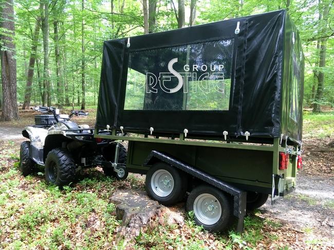 Przyczepka wielofunkcyjna myśliwska, bagażowa, do quada