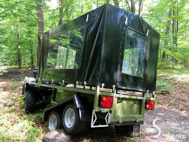 Przyczepka wielofunkcyjna myśliwska, bagażowa, do quada