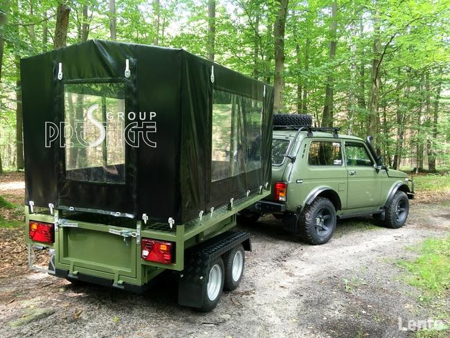 Przyczepka wielofunkcyjna myśliwska, bagażowa, do quada