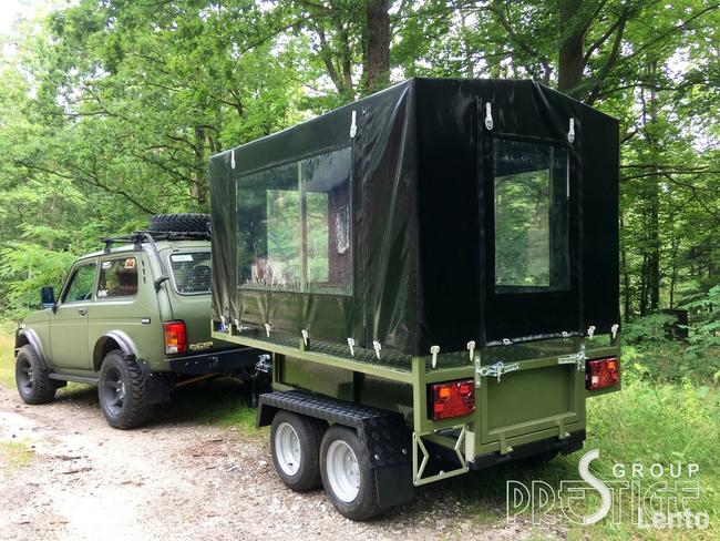 Przyczepka wielofunkcyjna myśliwska, bagażowa, do quada