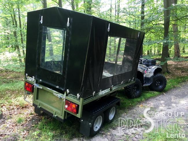 Przyczepka wielofunkcyjna myśliwska, bagażowa, do quada