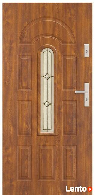 DRZWI ZEWNĘTRZNE JOWISZ 55 mm kpl próg klamka wkładka PL