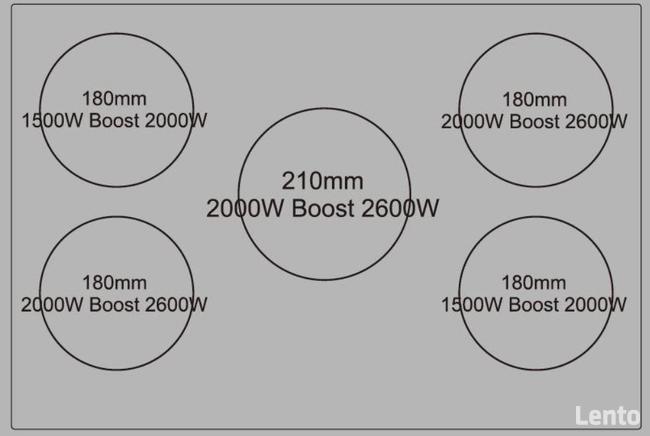 Płyta indukcyjna Schild 770PS 7200W booster 5 stref grzewczy