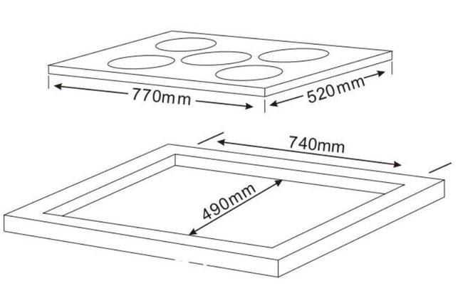 Płyta indukcyjna Schild 770PS 7200W booster 5 stref grzewczy