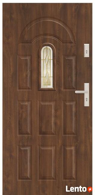 DRZWI ZEWNĘTRZNE JOWISZ 55 mm kpl próg klamka wkładka PL