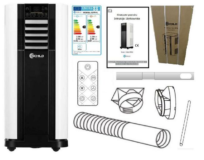 KLIMATYZATOR PRZENOŚNY 4w1 GRZANIE OSUSZACZ SCHILD 62RYK