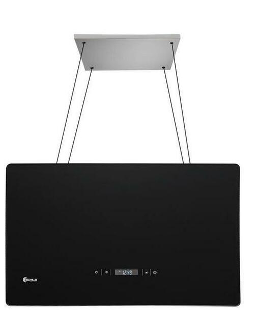 Okap kuchenny wyspowy wiszący 60cm czarny 532m3/h SCHILD GH6