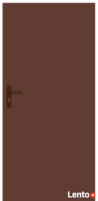 DRZWI TECHNICZNE kpl wkładka+klamka+oscieżnica kolor 24 H